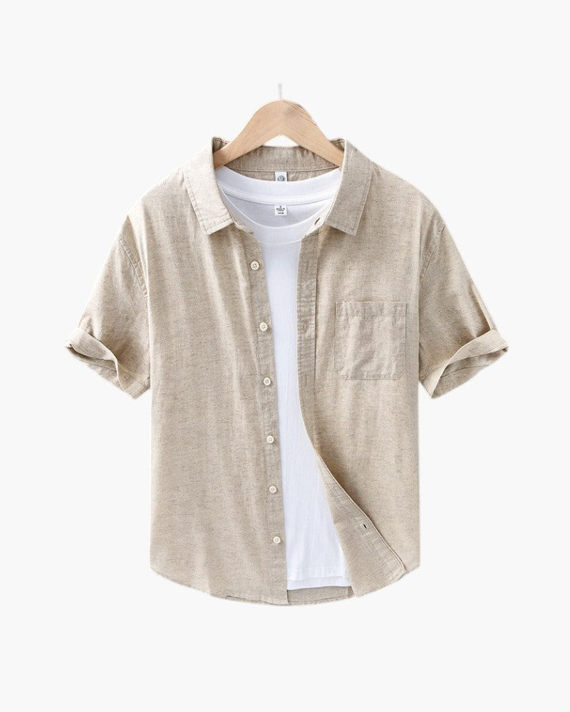 CAMICIA TROPICANA IN LINO