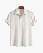 POLO IN COTONE CON MOTIVO CHEVRON