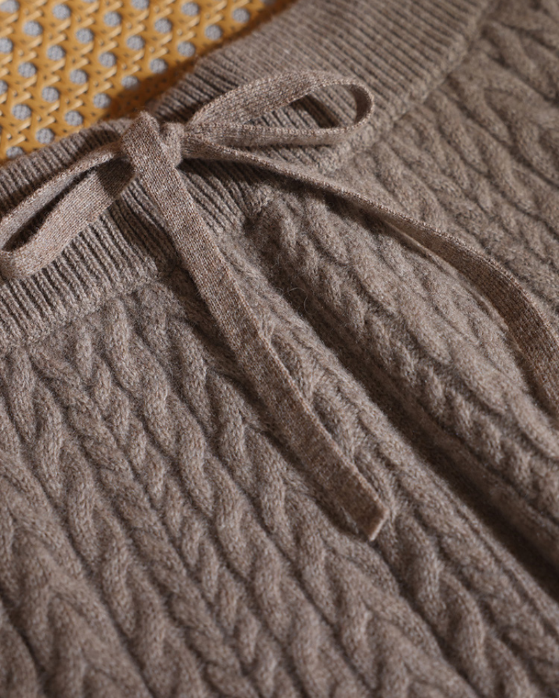 PANTALONI IN MAGLIA DI MERINO RELAXED