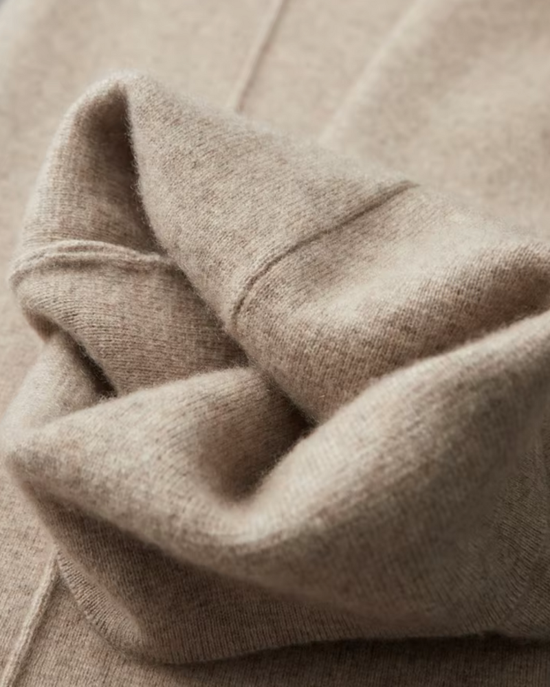 PANTALONI LEISURE DRITTI IN CASHMERE