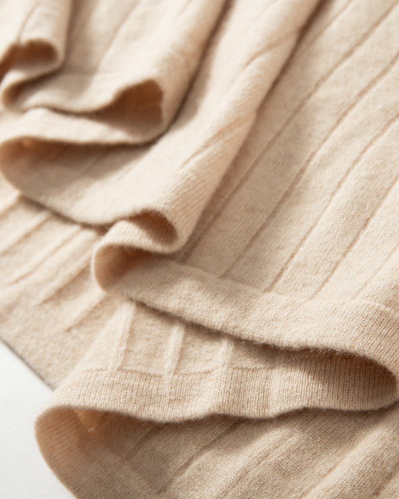 GONNA PLISSÉ IN CASHMERE