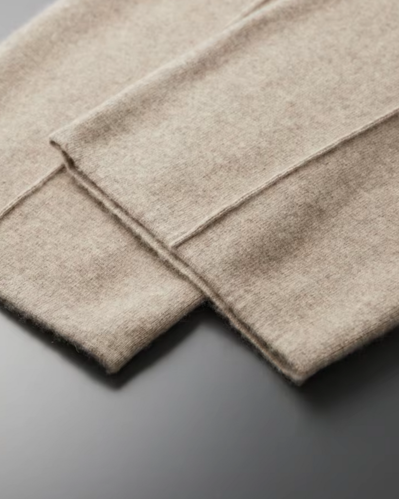 PANTALONI LEISURE DRITTI IN CASHMERE