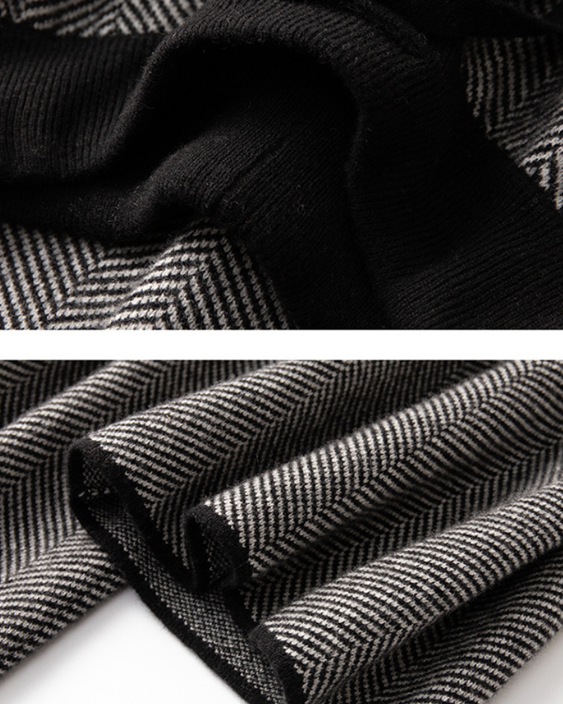 PANTALONI DRITTI IN MERINO CON CORDONCINI