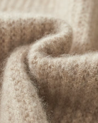 FELPA CON ZIP A COSTE IN MERINO