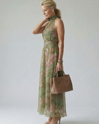 ABITO MIDI HALTER FLORA