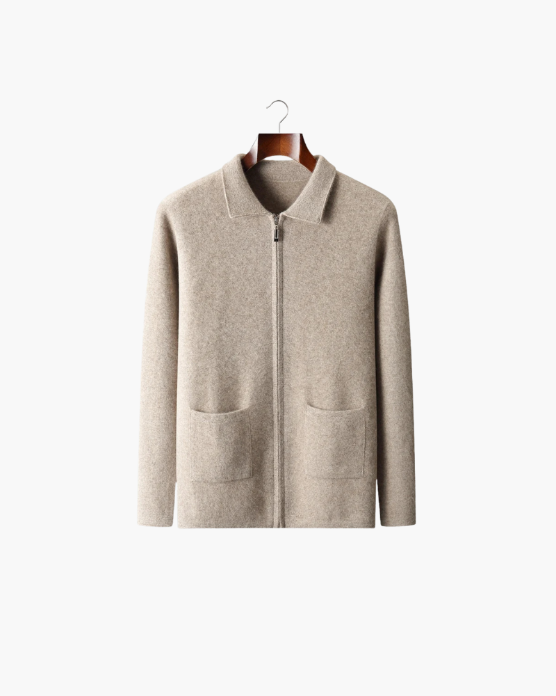 CARDIGAN IN CASHMERE CON ZIP