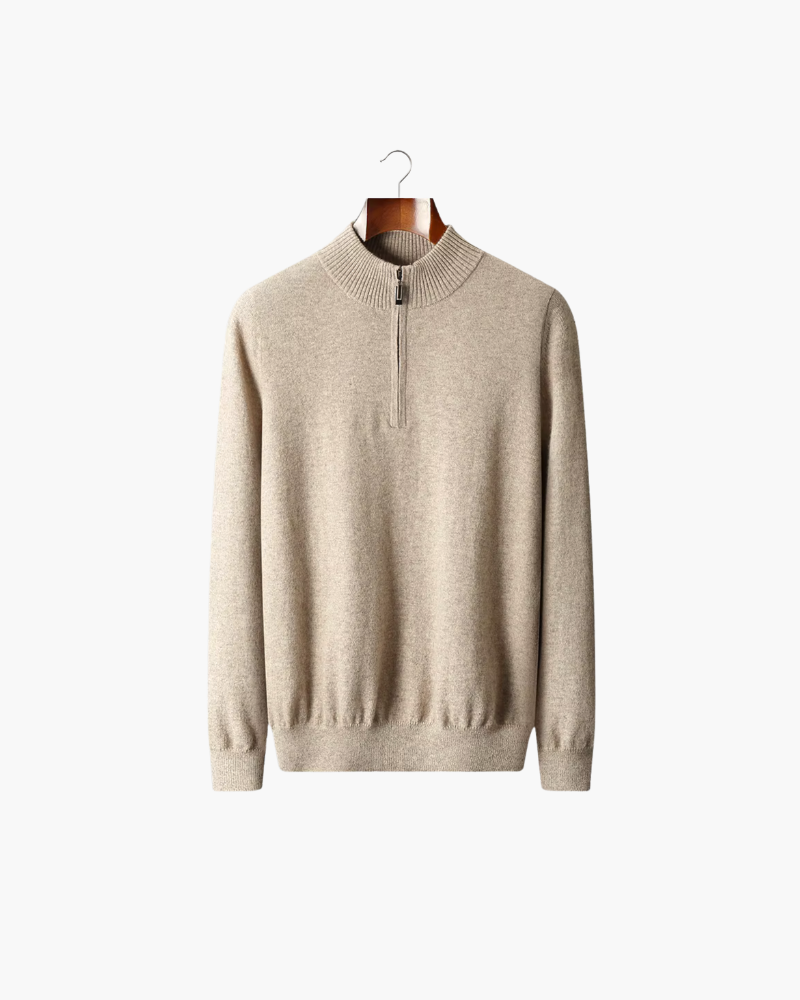 MAGLIONE CLASSICO HALF ZIP IN MERINO