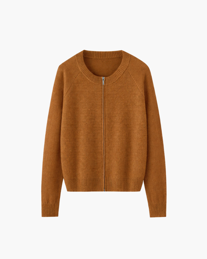 CARDIGAN IN CASHMERE CON DOPPIA ZIP