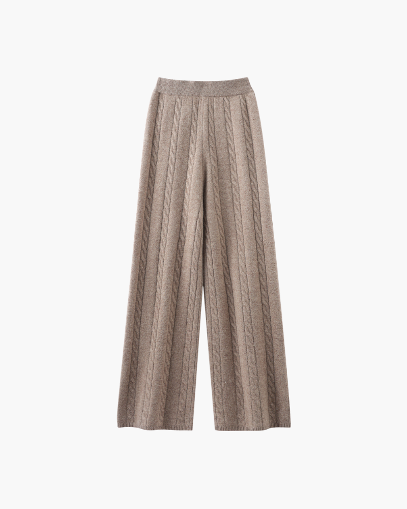 PANTALONI IN MAGLIA DI MERINO A GAMBA DRITTA