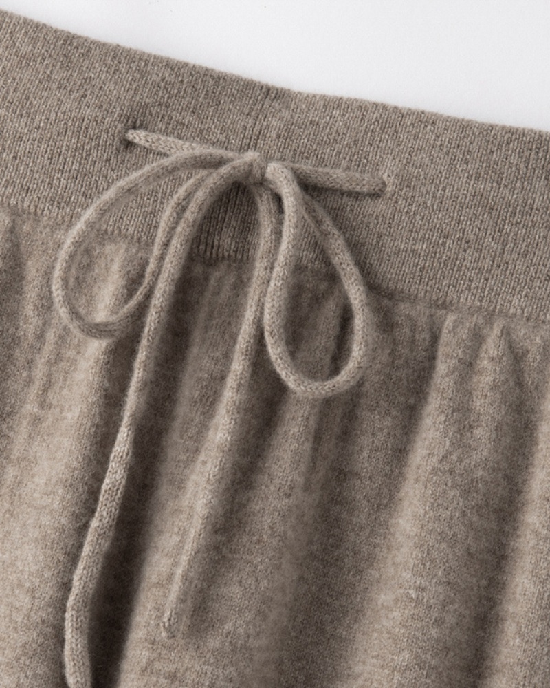 PANTALONI IN MAGLIA DI MERINO A VESTIBILITÀ MORBIDA