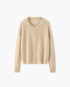 CARDIGAN IN CASHMERE CON DOPPIA ZIP