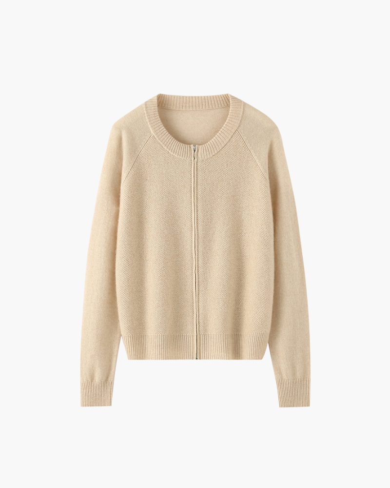 CARDIGAN IN CASHMERE CON DOPPIA ZIP