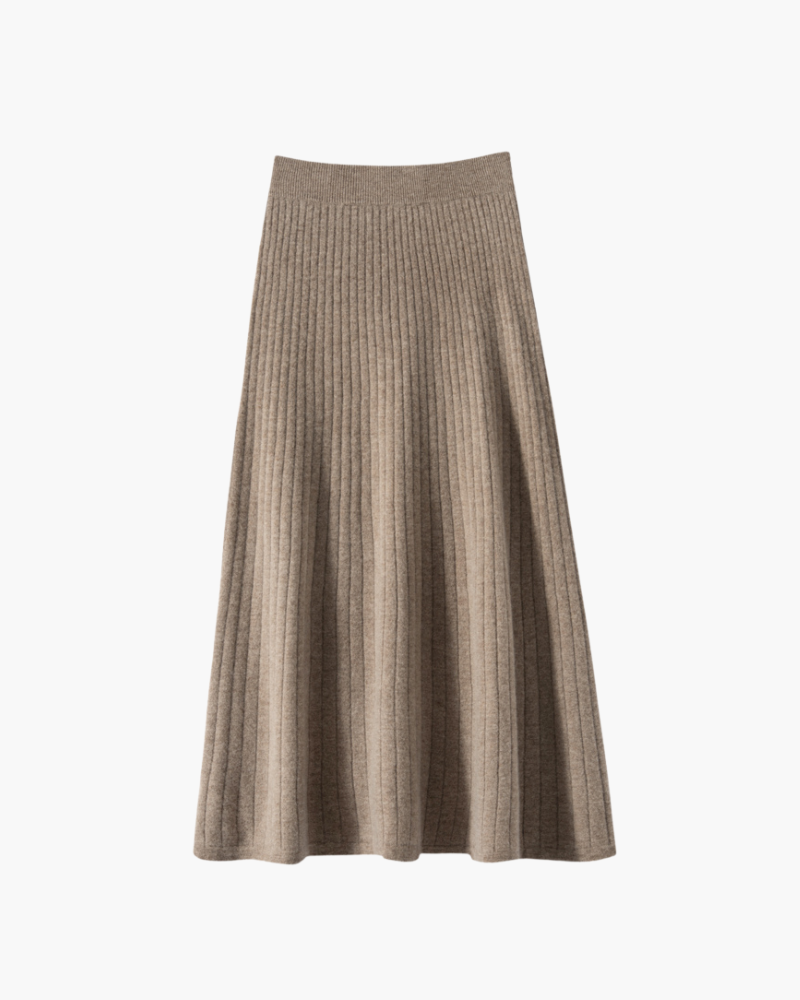 GONNA PLISSÉ IN CASHMERE