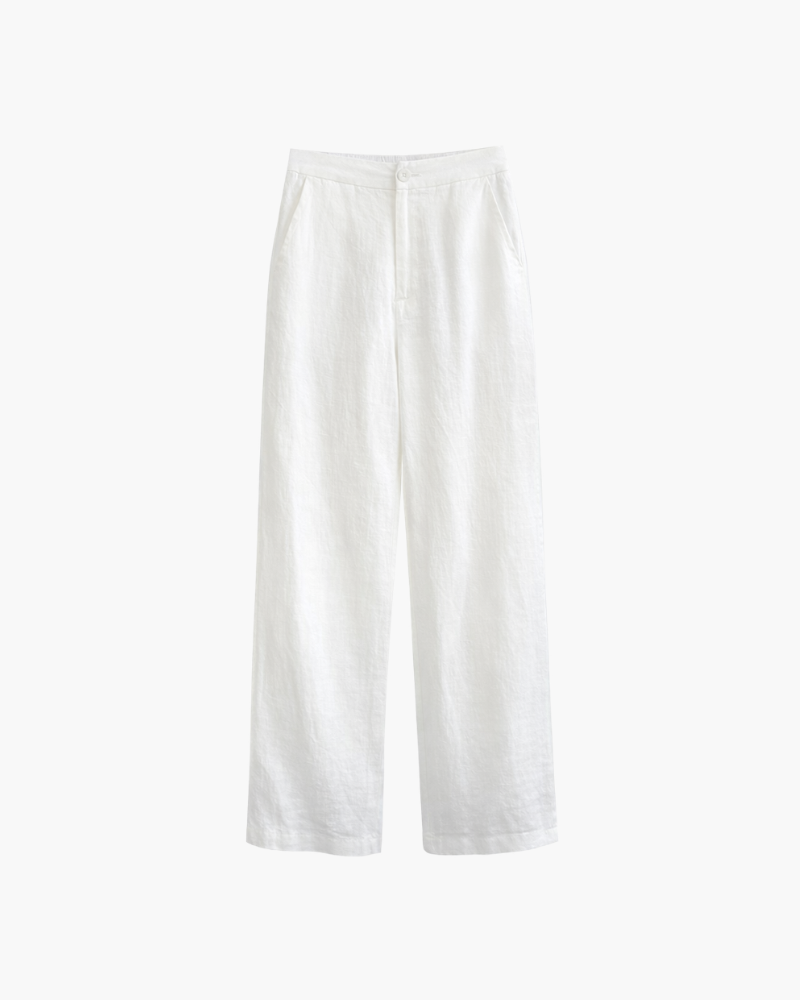PANTALONE DRITTO IN PURO LINO