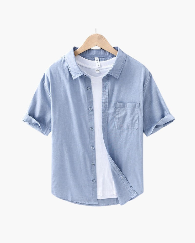 CAMICIA TROPICANA IN LINO