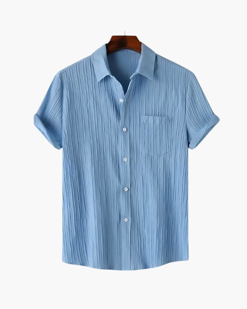 CAMICIA IN COTONE GOFFRATO