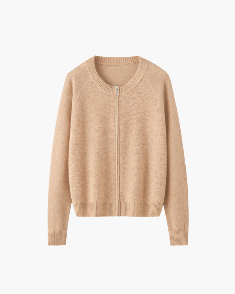 CARDIGAN IN CASHMERE CON DOPPIA ZIP