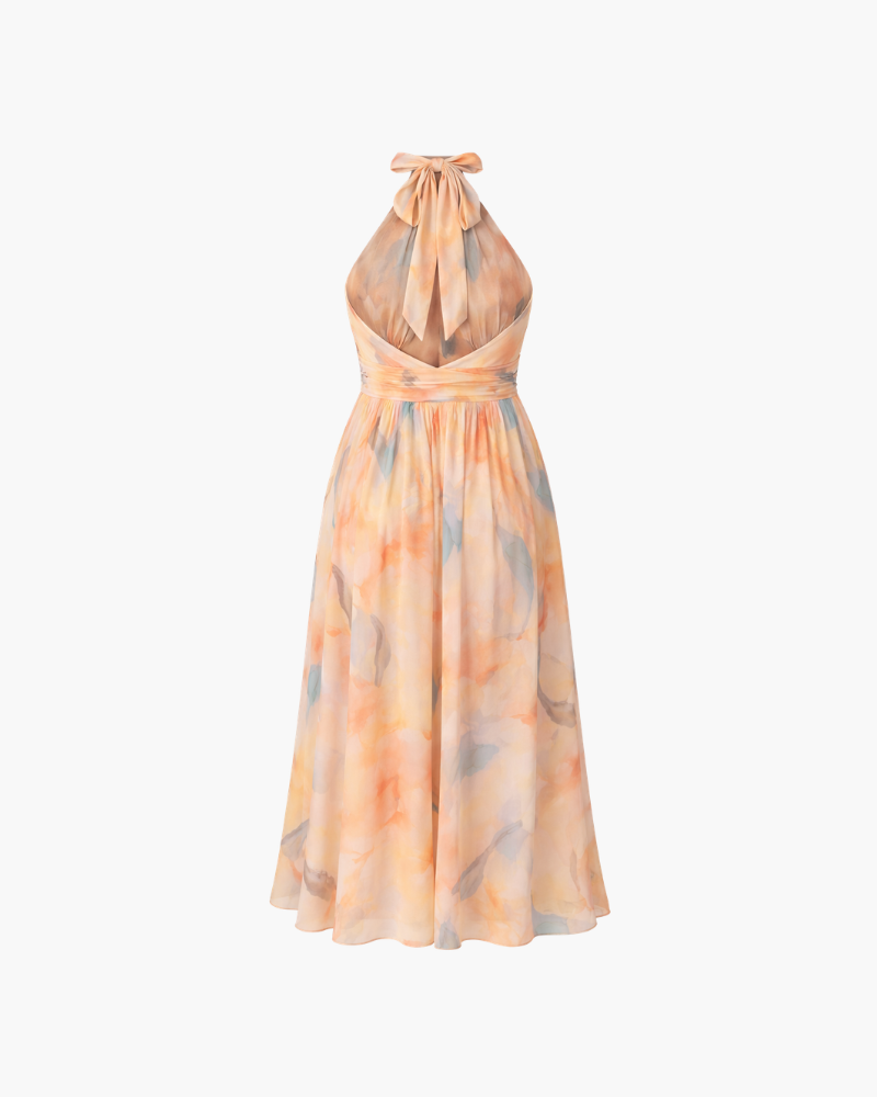 ABITO MAXI ACQUARELLO AURELIA