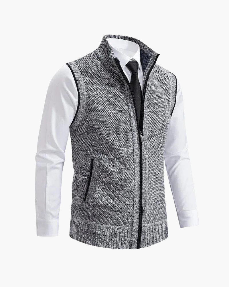 GILET FULL-ZIP IN MAGLIA
