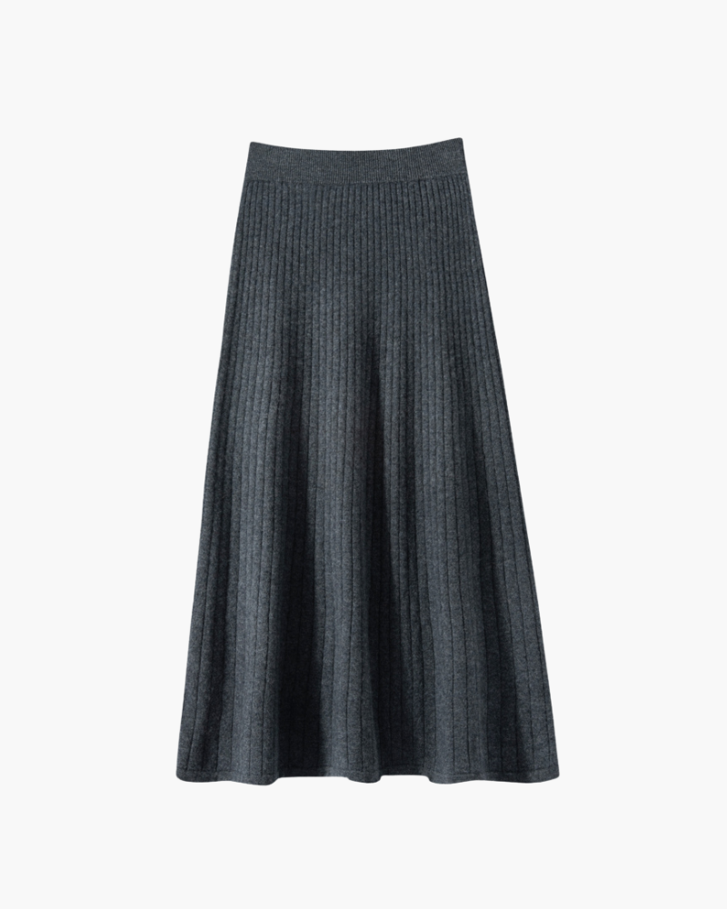 GONNA PLISSÉ IN CASHMERE