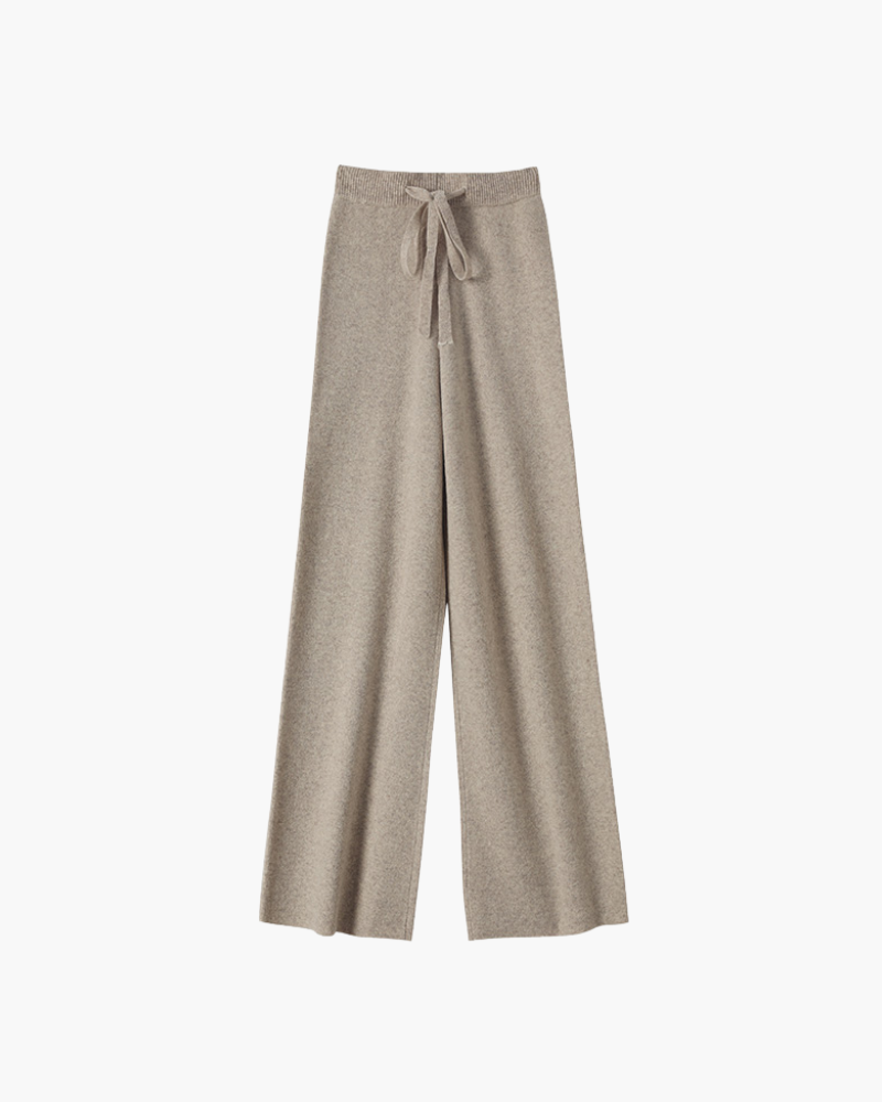PANTALONI DRITTI IN MERINO PREMIUM