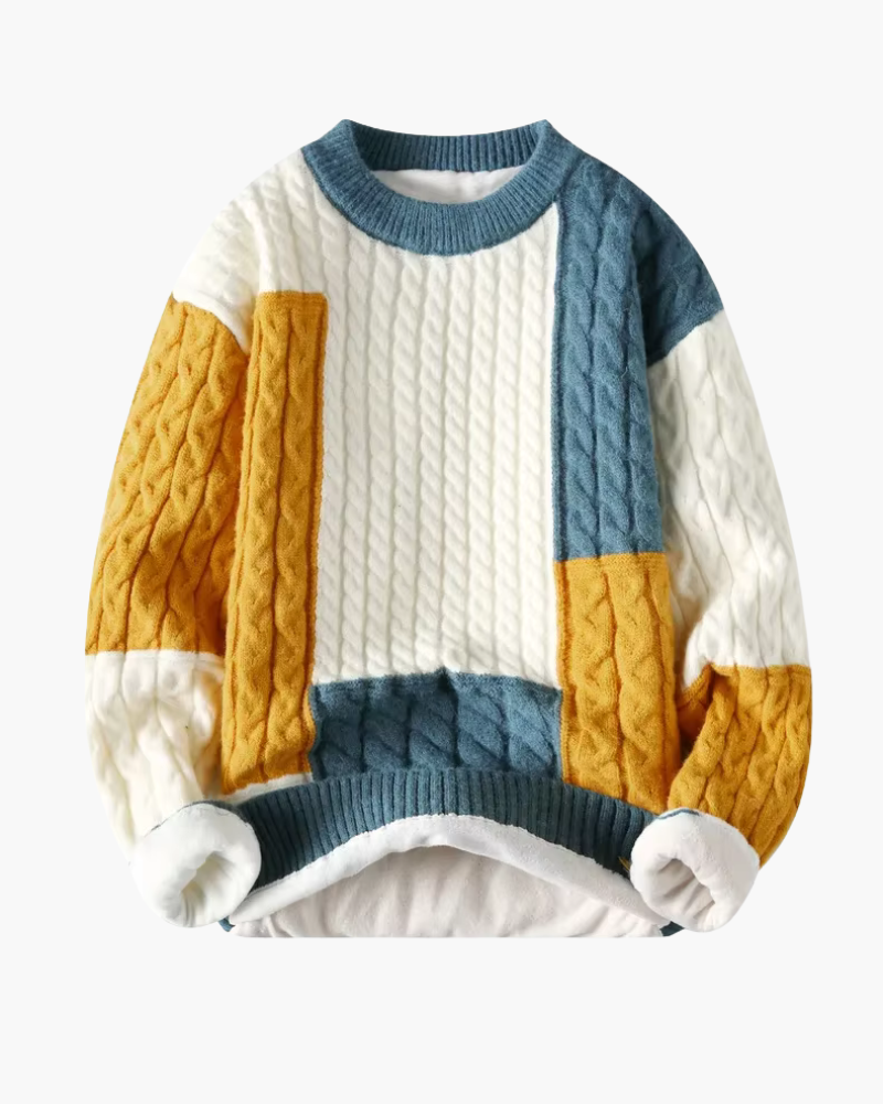 MAGLIONE IN LANA LAVORATO A MAGLIA