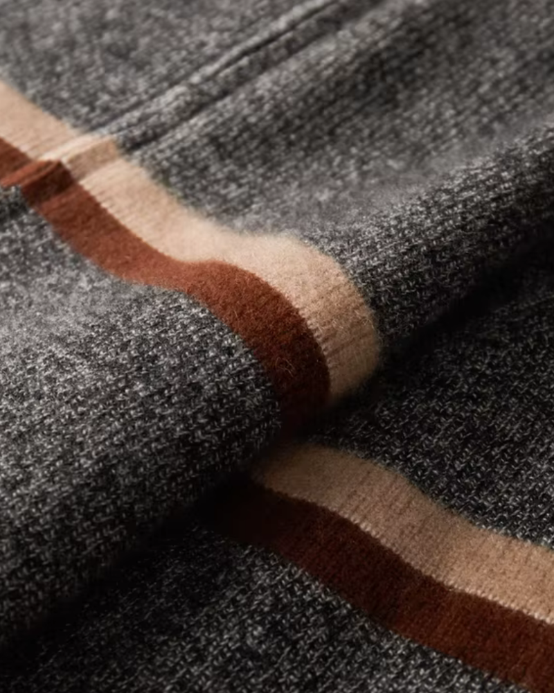 CARDIGAN IN CASHMERE A RIGHE CON ZIP