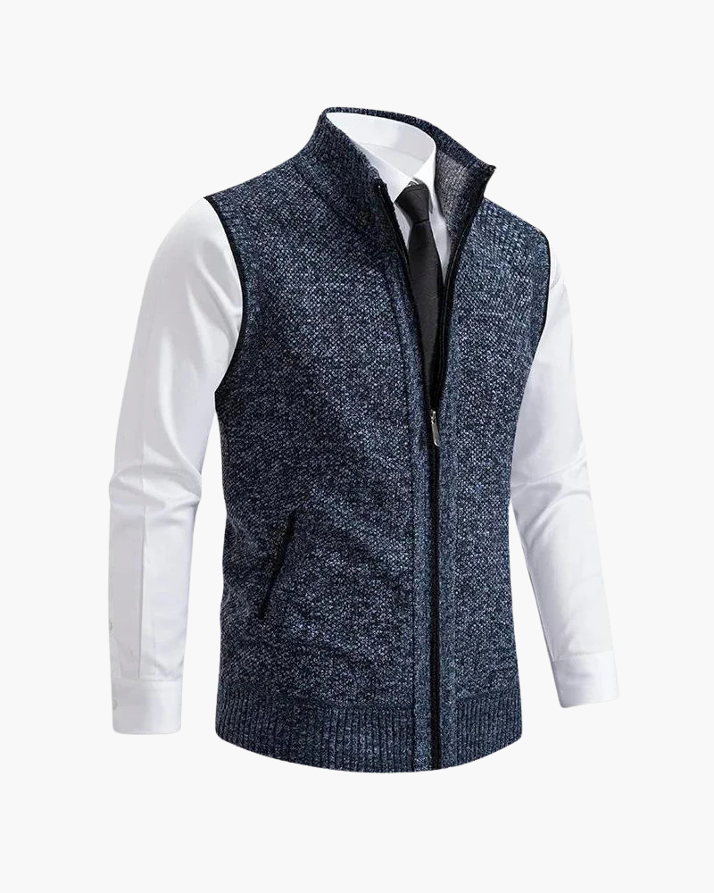 GILET FULL-ZIP IN MAGLIA
