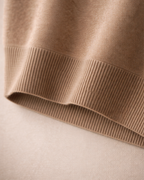GILET IN MERINO CON COLLO ALTO