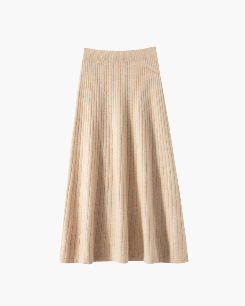 GONNA PLISSÉ IN CASHMERE