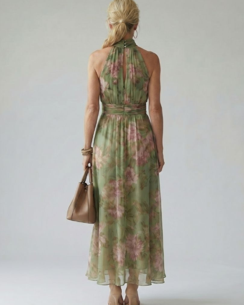 ABITO MIDI HALTER FLORA