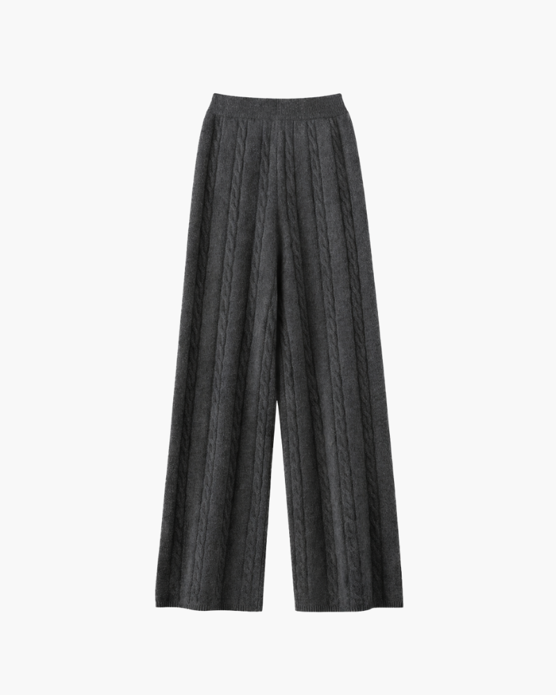 PANTALONI IN MAGLIA DI MERINO A GAMBA DRITTA