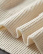 MAGLIONE HALF ZIP A COSTE IN MERINO