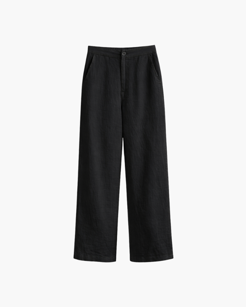 PANTALONE DRITTO IN PURO LINO