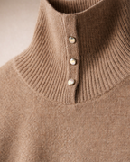 GILET IN MERINO CON COLLO ALTO