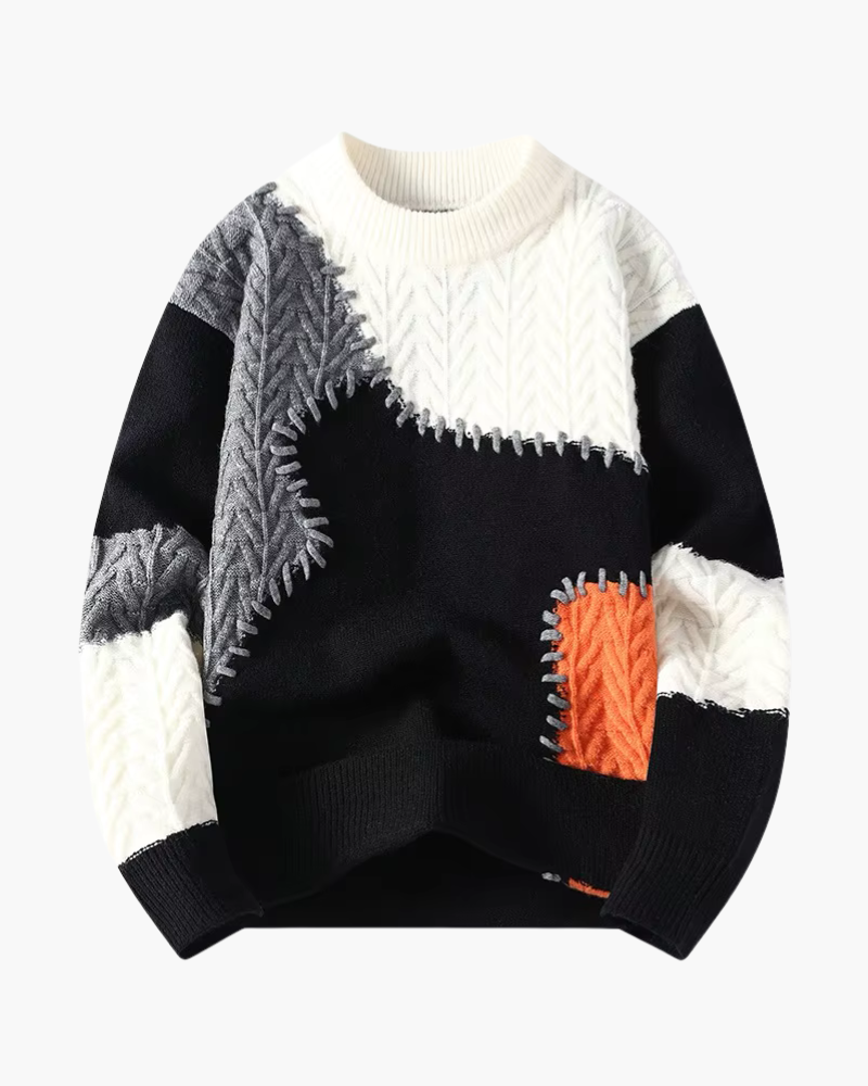MAGLIONE IN LANA PATCHWORK