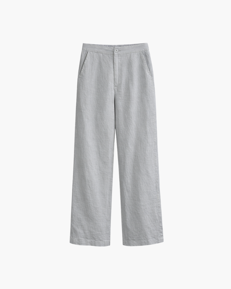 PANTALONE DRITTO IN PURO LINO
