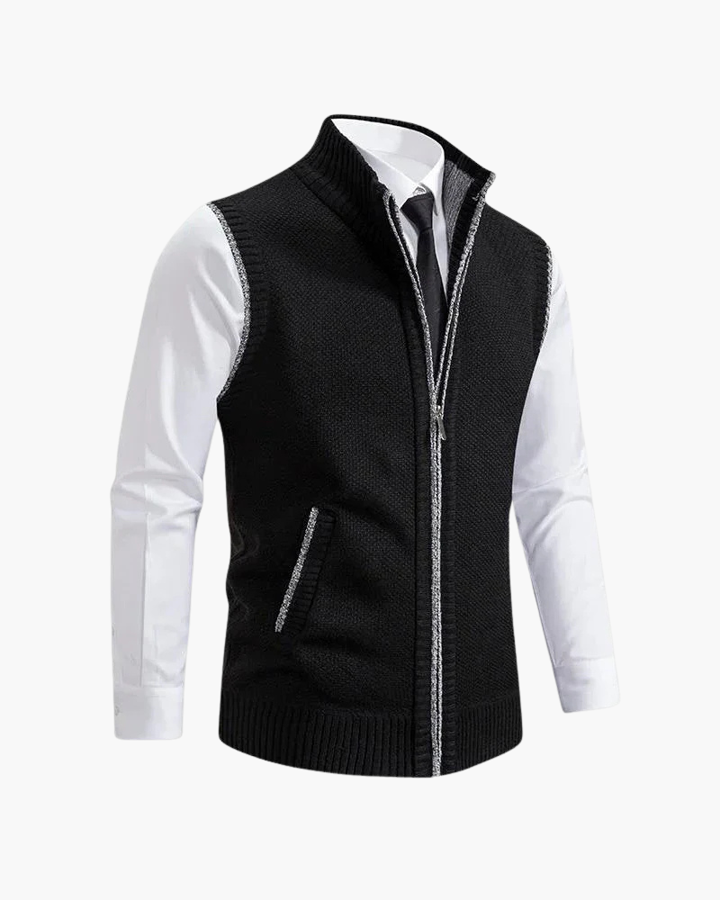 GILET FULL-ZIP IN MAGLIA