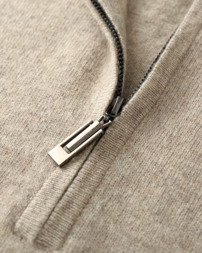 MAGLIONE CLASSICO HALF ZIP IN MERINO