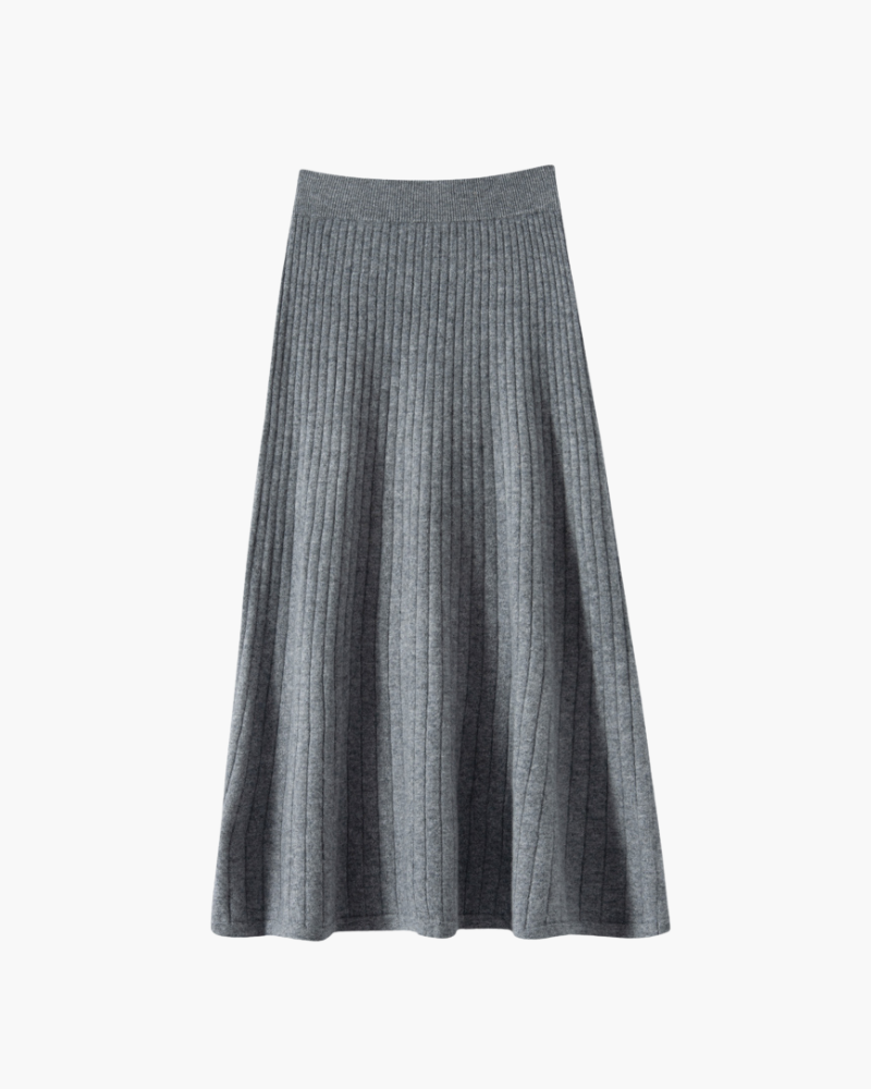GONNA PLISSÉ IN CASHMERE