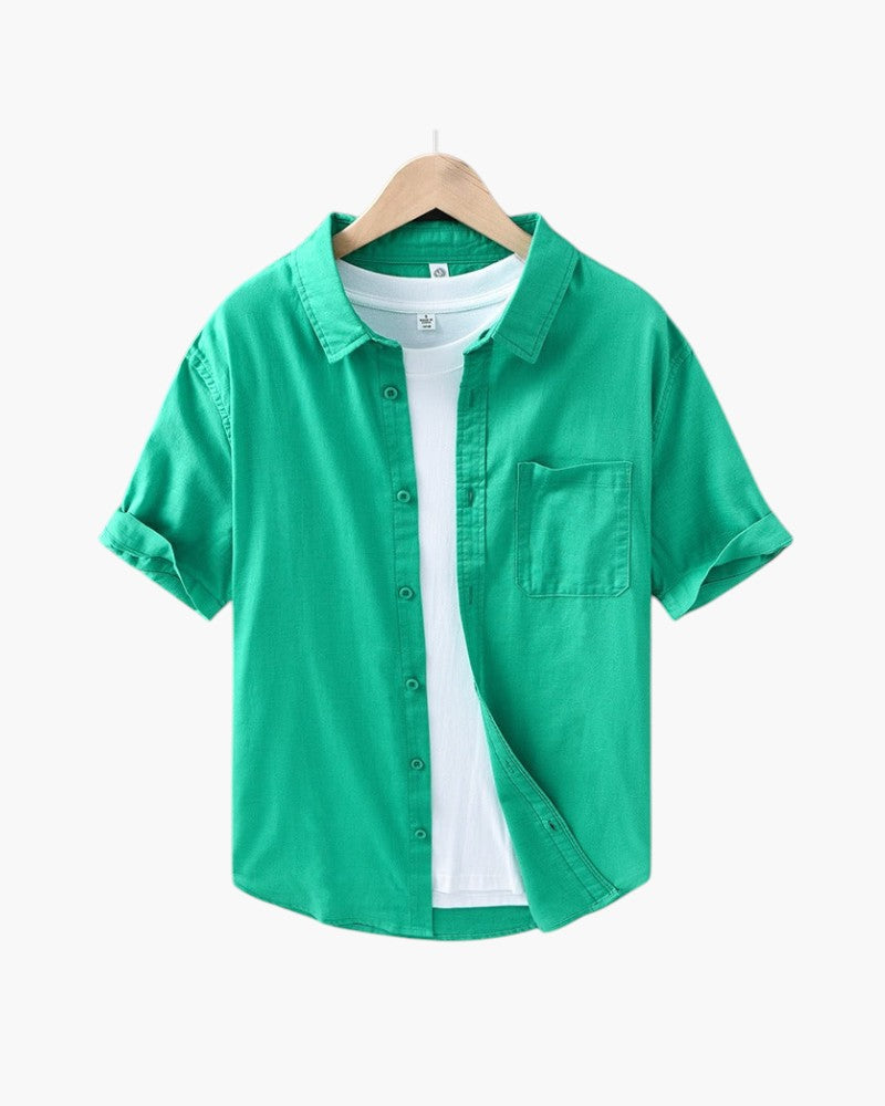 CAMICIA TROPICANA IN LINO