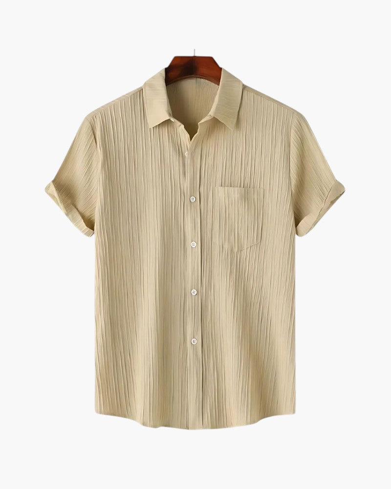 CAMICIA IN COTONE GOFFRATO