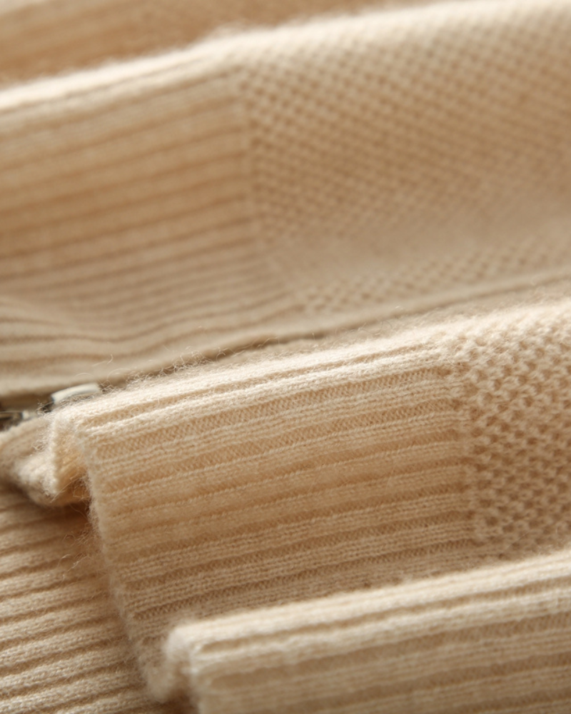 CARDIGAN IN CASHMERE CON DOPPIA ZIP