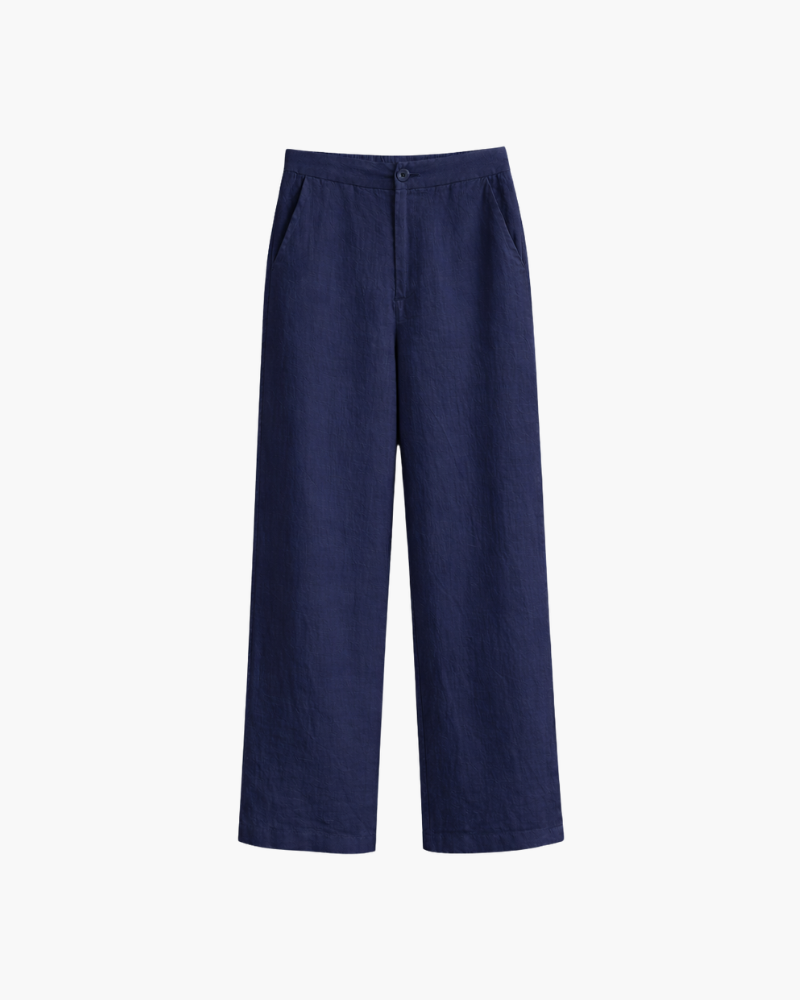 PANTALONE DRITTO IN PURO LINO