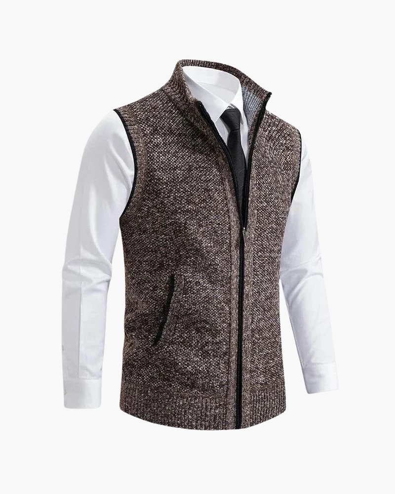 GILET FULL-ZIP IN MAGLIA