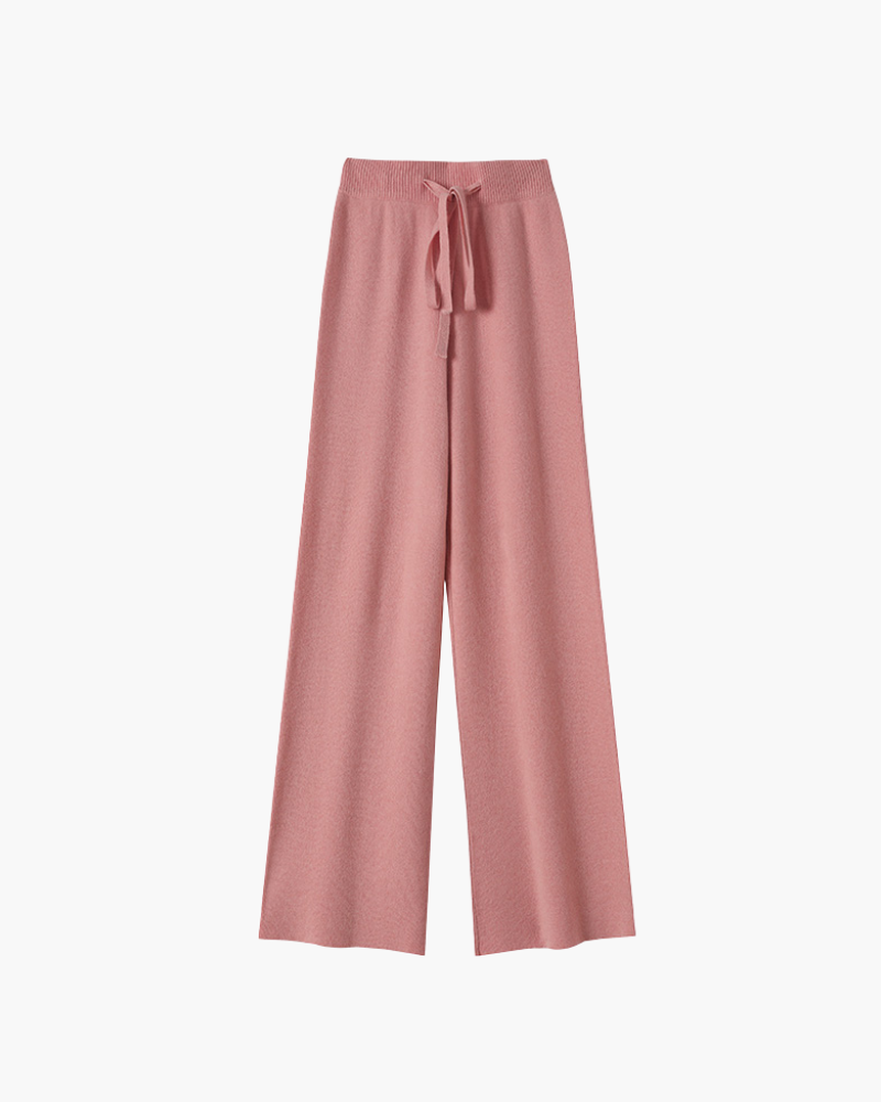 PANTALONI DRITTI IN MERINO PREMIUM