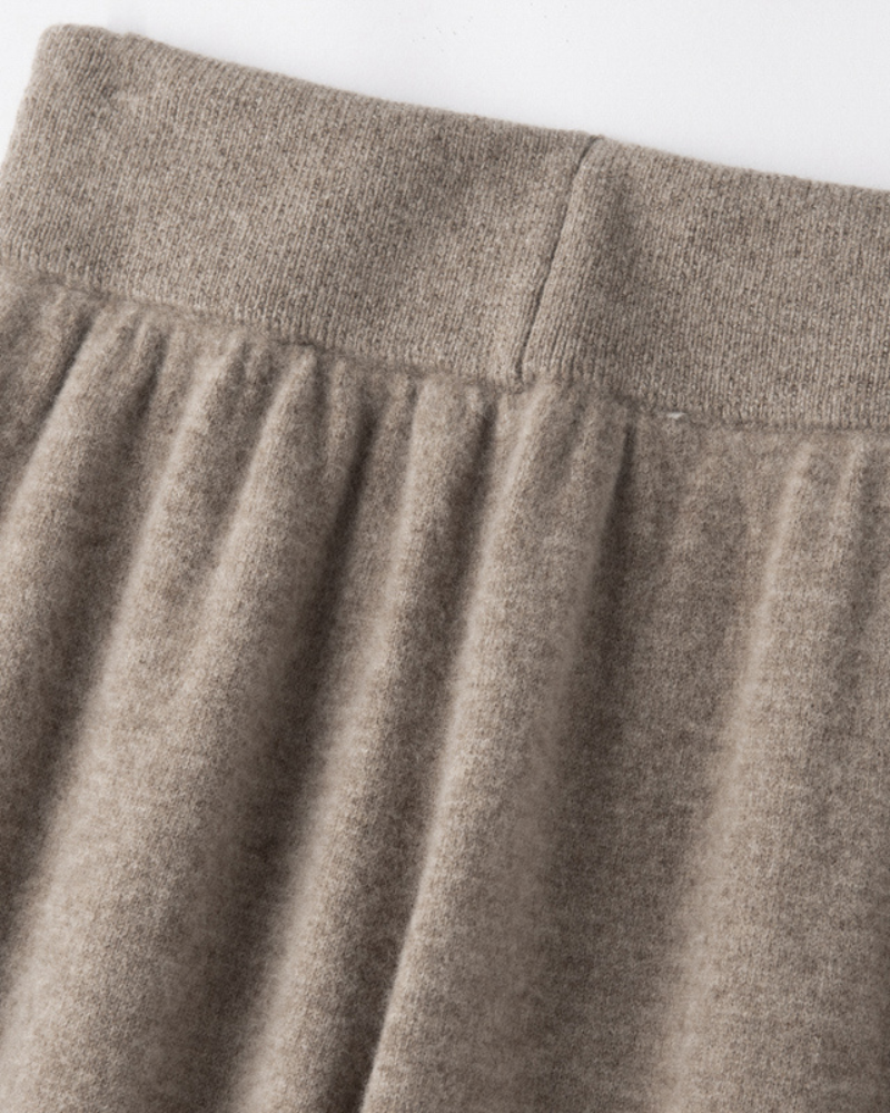 PANTALONI IN MAGLIA DI MERINO A VESTIBILITÀ MORBIDA