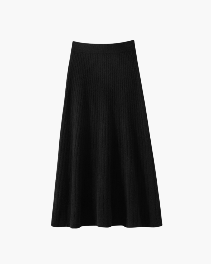 GONNA PLISSÉ IN CASHMERE