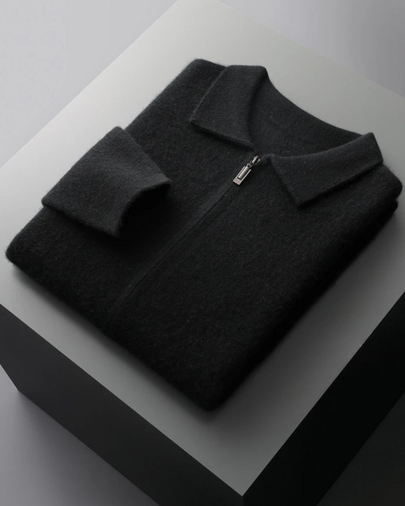 CARDIGAN IN CASHMERE CON ZIP