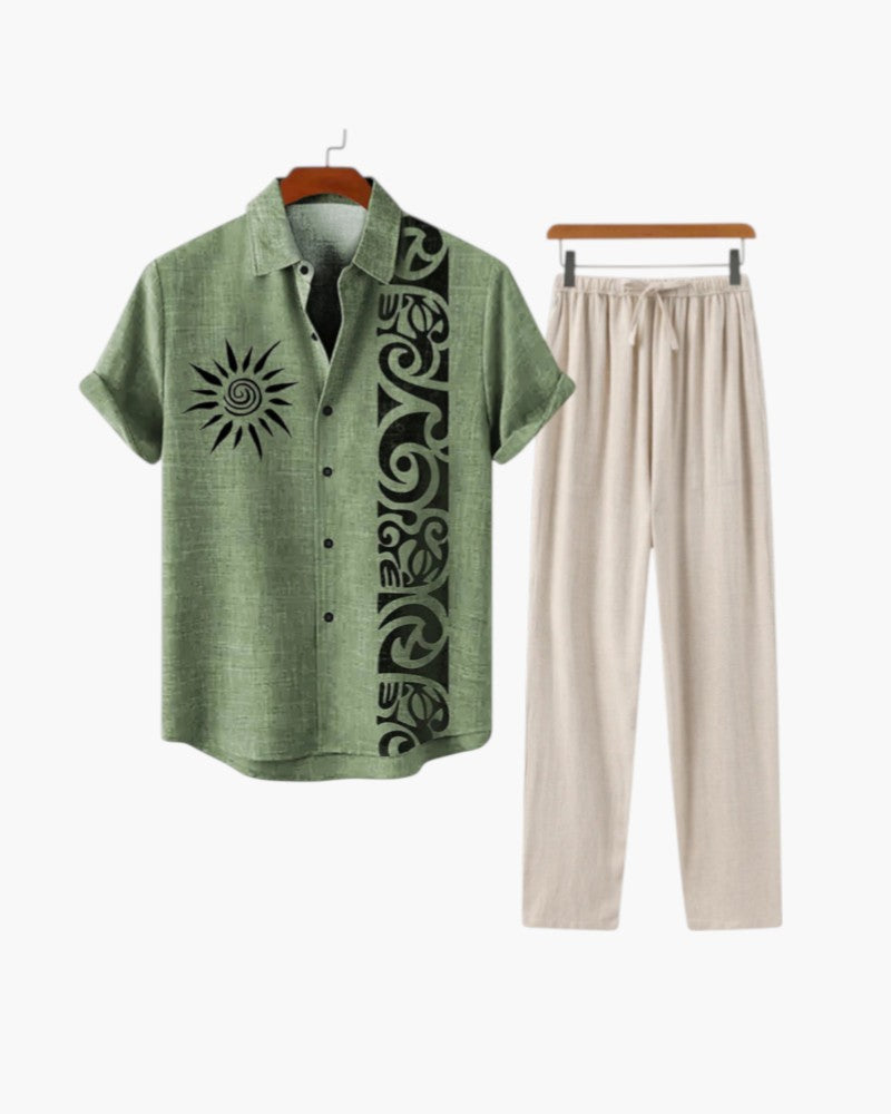 SET SUNBREEZE MALAGA IN LINO